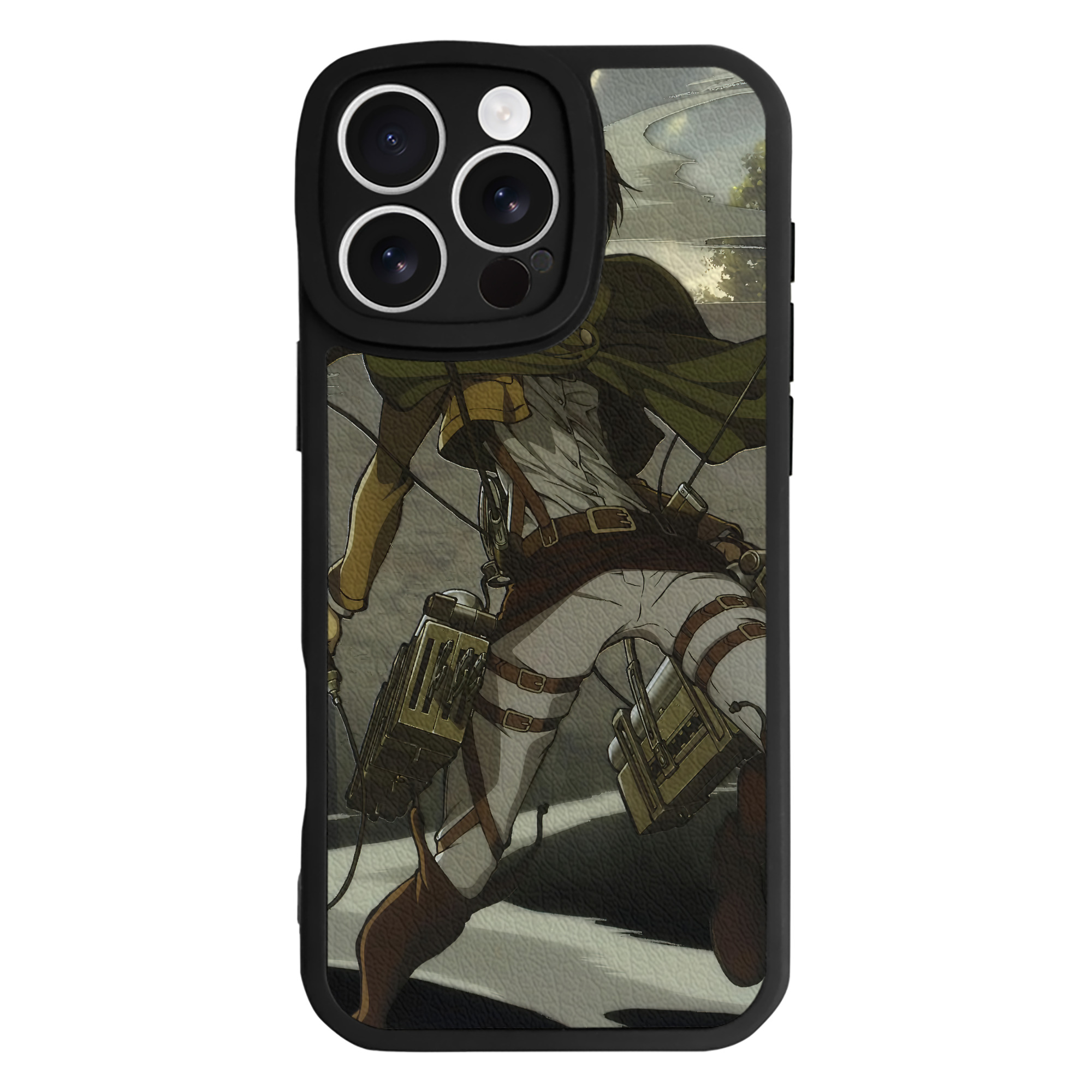 （画像用） 進撃の巨人 Attack on Titan 【iPhone 16シリーズ対応】シリコンスマホケース（レザー調） 材質：シリコン